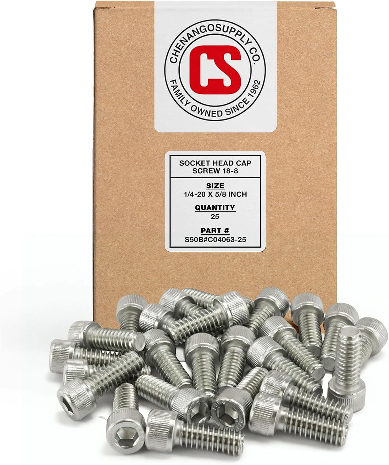 Tornillos acero inox 1/4-20 x 5/8" rosca gruesa