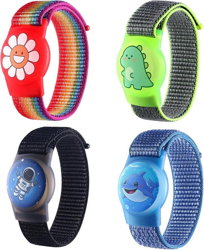 Pulsera AirTag para niños funda nailon ajustable