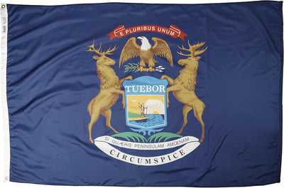 Bandera Michigan 4x6ft según diseño oficial