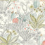 Papel pintado desierto floreciente gris