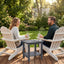 Mesa auxiliar Adirondack cuadrada impermeable gris oscuro