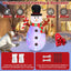 Muñeco nieve inflable Navidad con luces LED giratorias patio