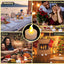 Velas LED recargables USB con temporizador 6uds amarillo