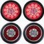 Luces traseras LED redondas 4pulg para remolque