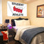 Bandera estudiantil 3x5ft para dormitorio y pared