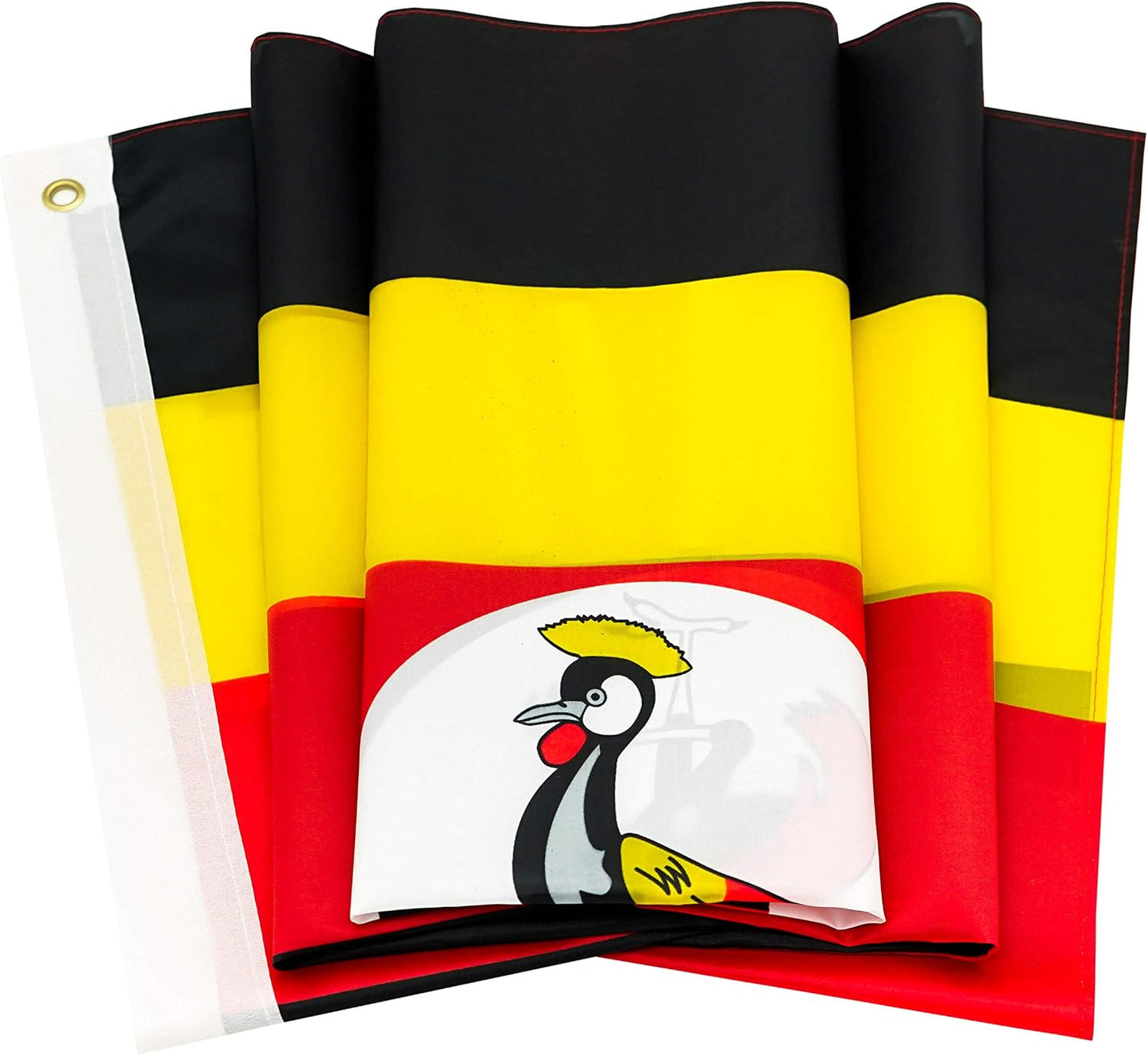 Bandera Uganda 3x5ft poliéster ojales latón