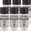 Pack 6 pinturas aerosol efecto martillo 12oz negro mate