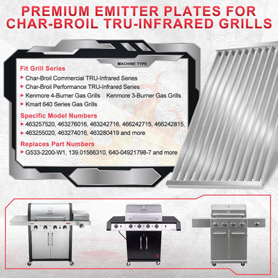 Placas infrarrojas 17pulg para parrilla G533
