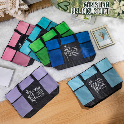 Bolsa regalo cristiana con bolsillo para mujer docente