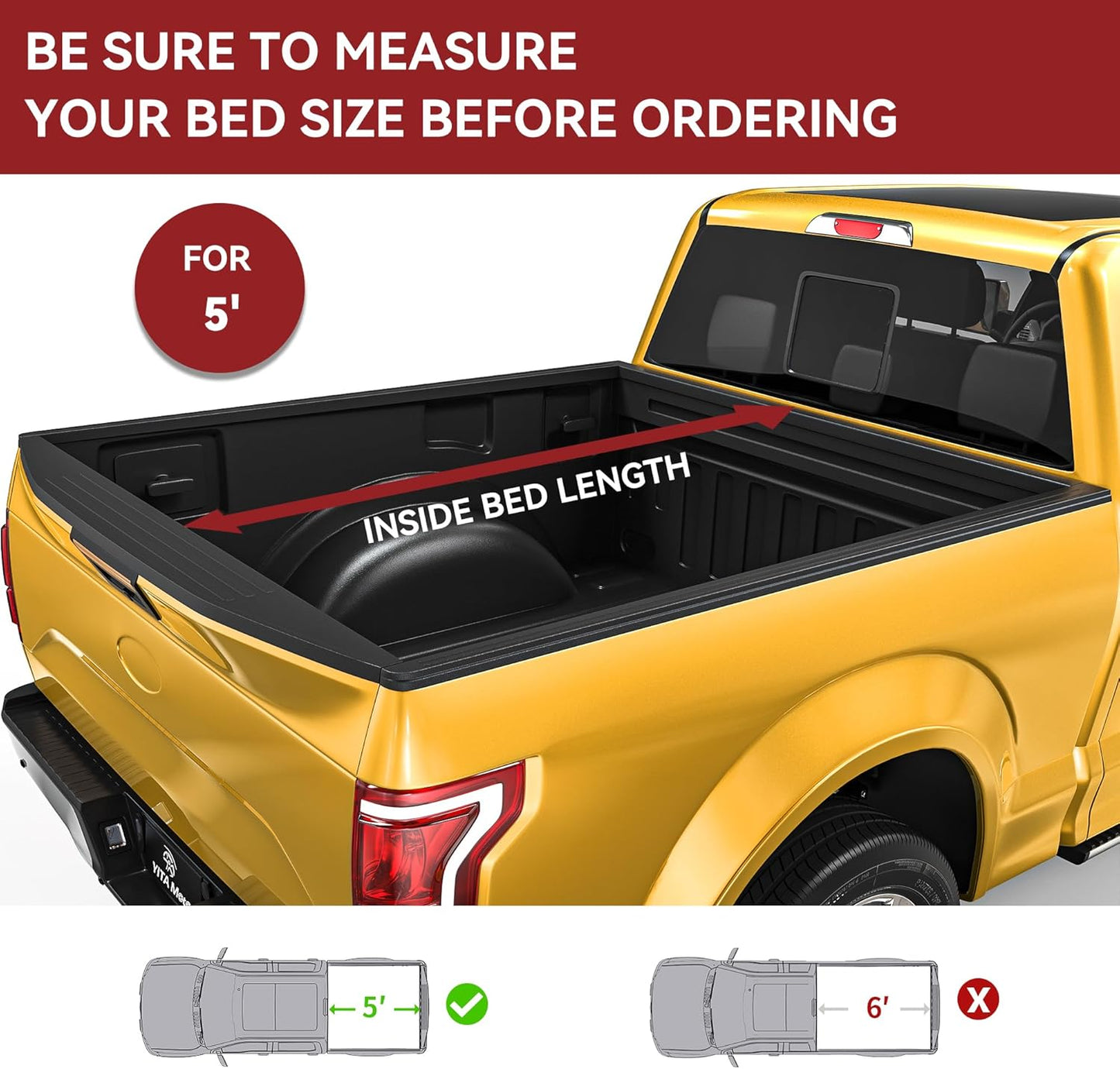 Capota suave 3 pliegues para Nissan Frontier 5ft 05-25