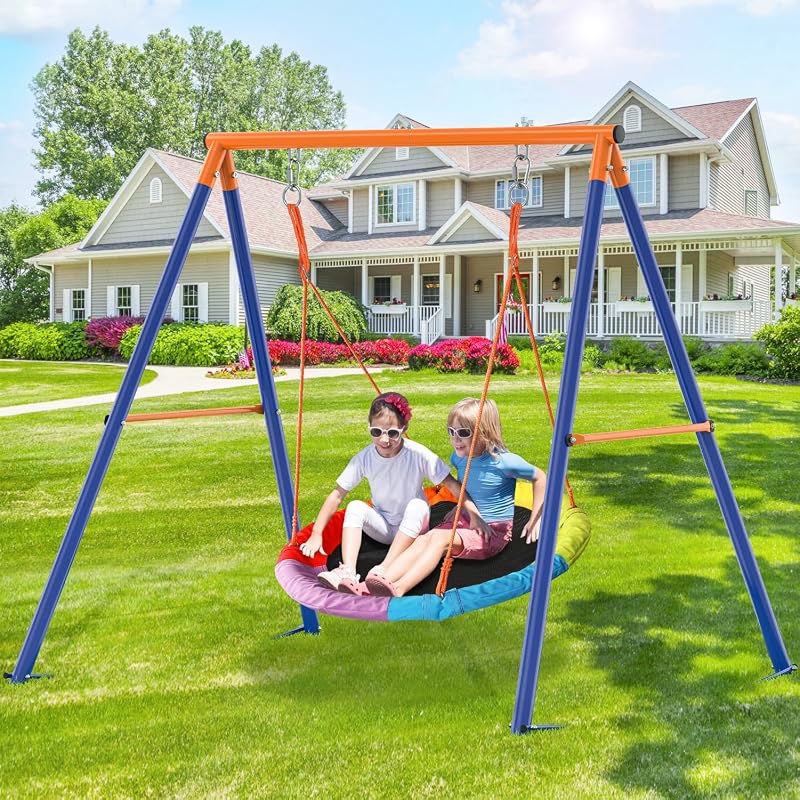 Columpio platillo soporte niños 440lb metal