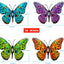4 Mariposas Metal 9.6" Decoración Exteriores Jardín
