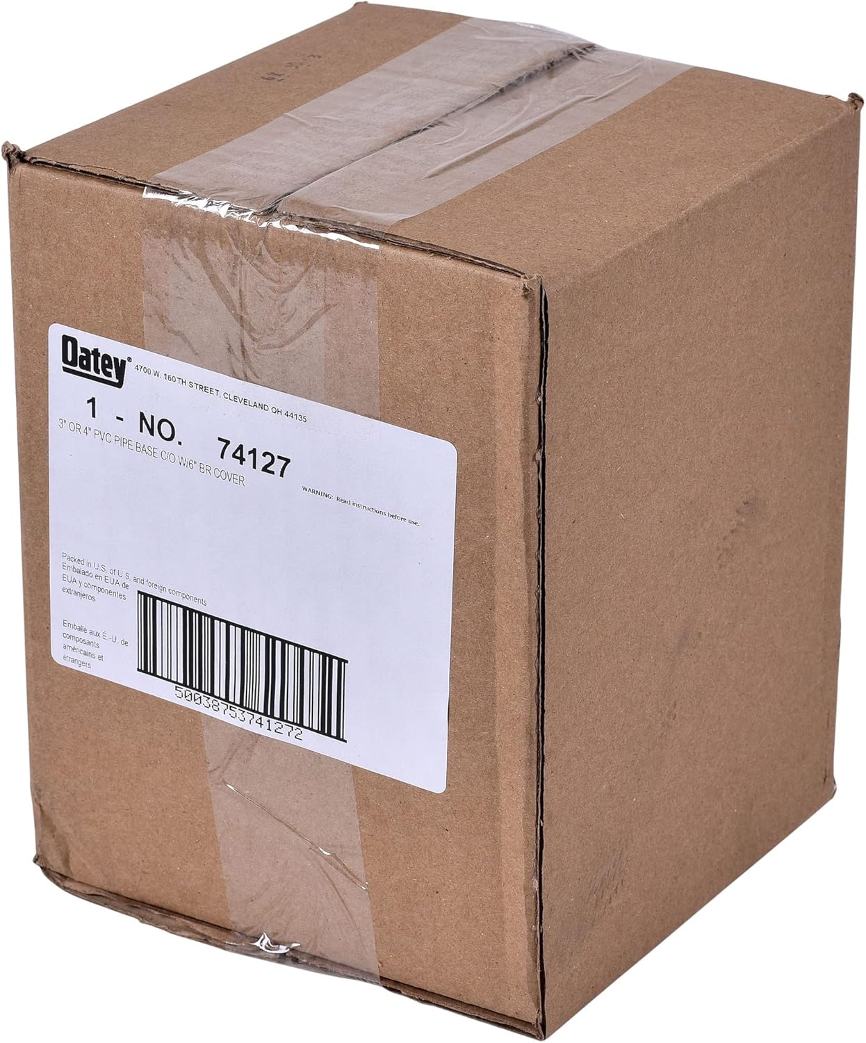 Limpieza PVC 3-4 pulg con cubierta 6pulg blanco