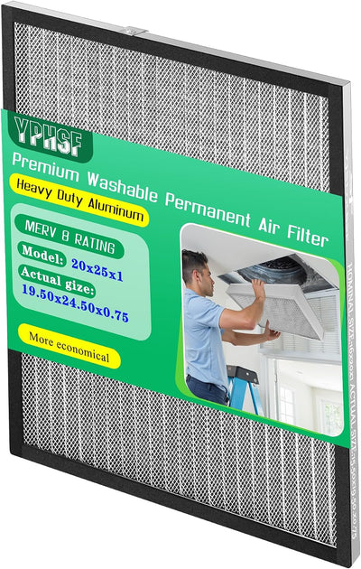 Filtro reutilizable HVAC 19.5x24.5pulg MERV-8 lavable
