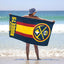 Toalla playa NBA oficial 30x60" multicolor azul