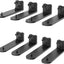 Soporte estante oculto 8 pzas negras 160lbs cocina