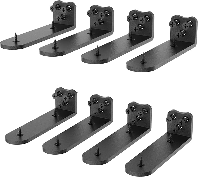 Soporte estante oculto 8 pzas negras 160lbs cocina
