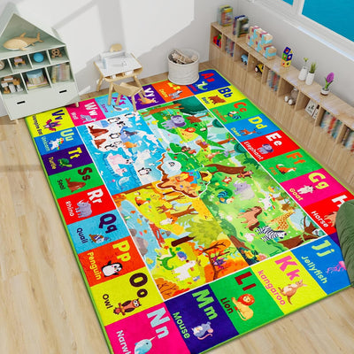 Alfombra educativa infantil 78x59" con números y formas