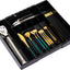 Organiz. cubiertos cajón cocina expandible ajustable negro