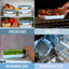 Set 10 pzas envase vidrio con tapa plástica hermética