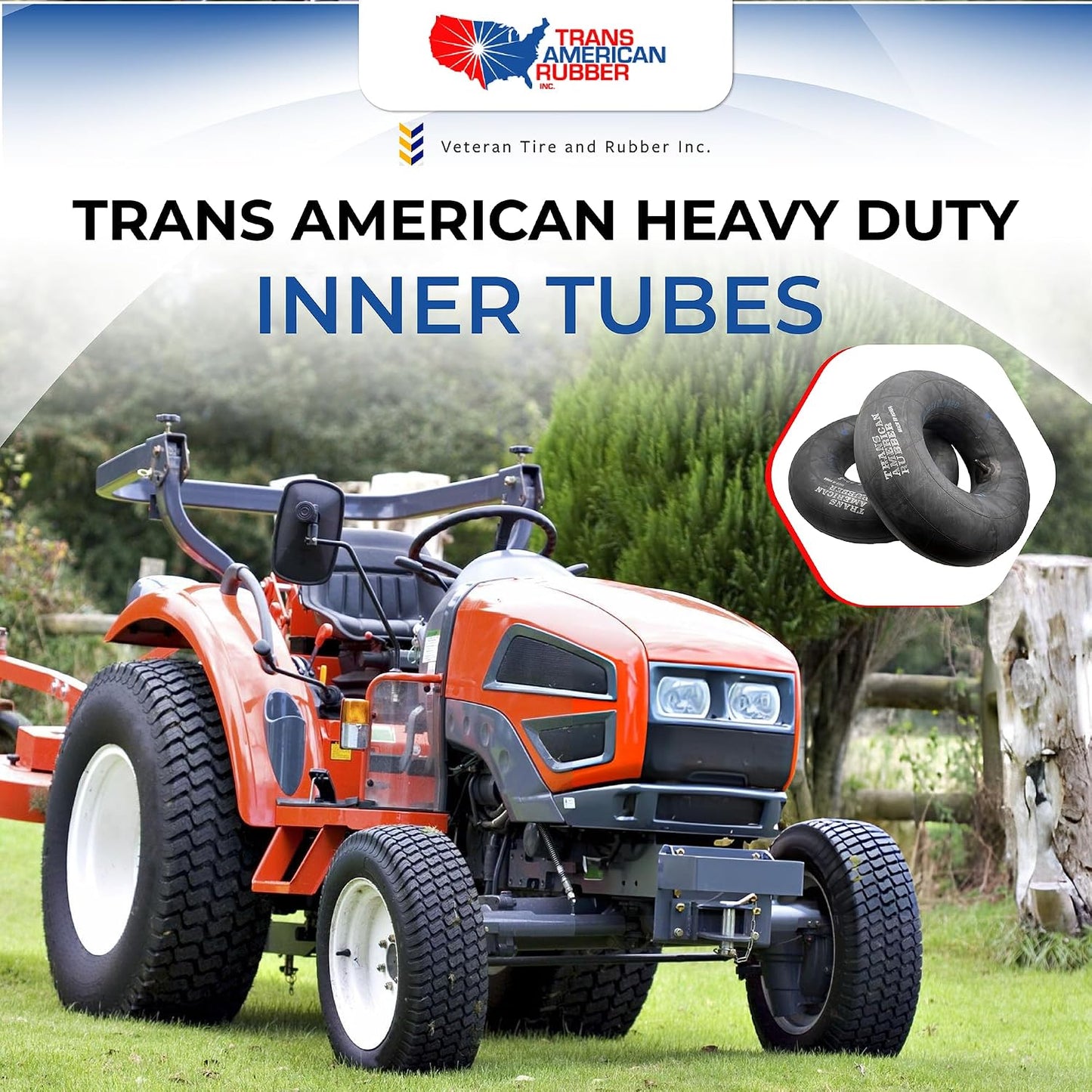 Par cámaras aire Trans American Heavy Duty 13x5.00-6