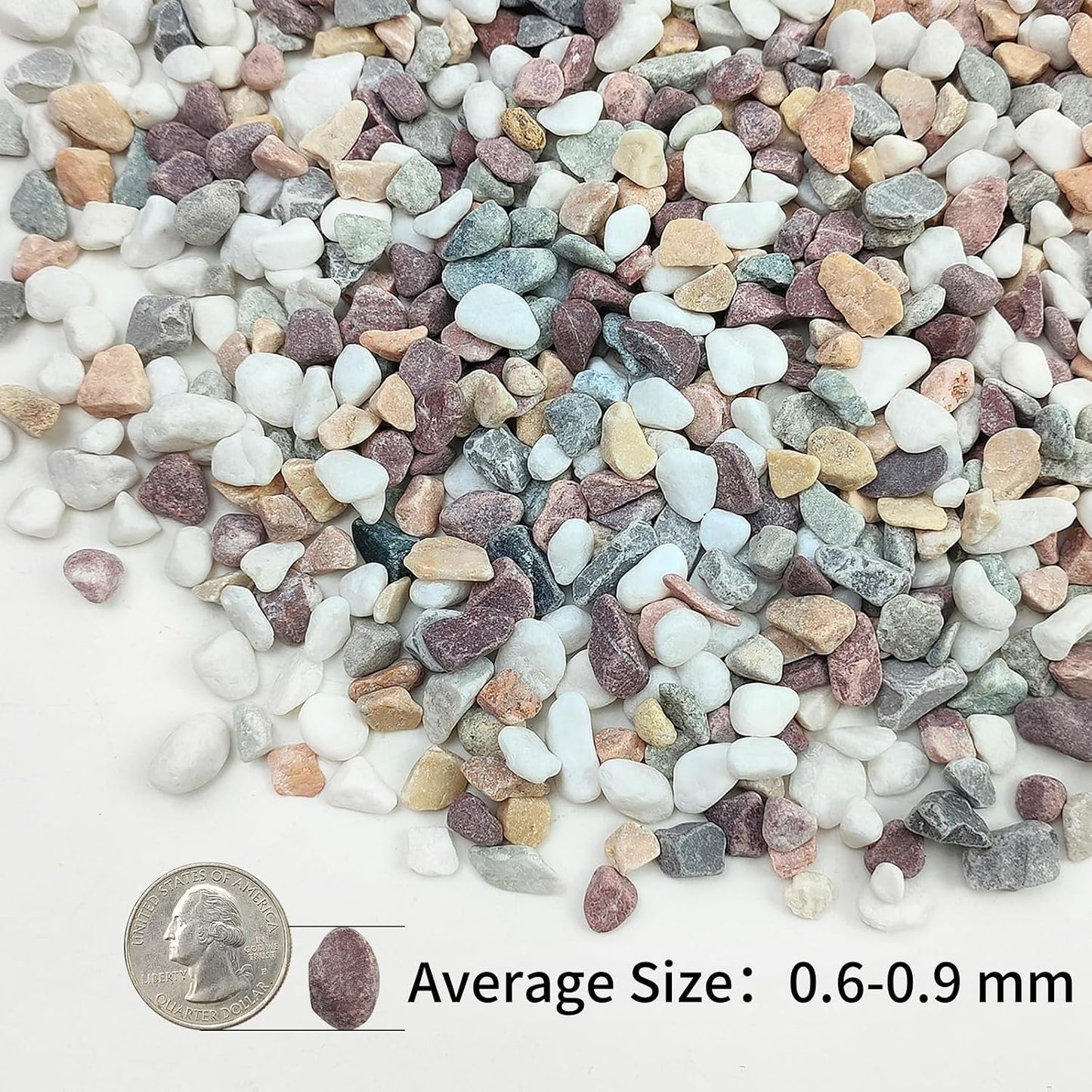 Piedras colores mixtos para cactus suculentas 2lb
