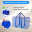 10 Pzas Bolsas Mudanza Grande con Tapas Cremallera Azul
