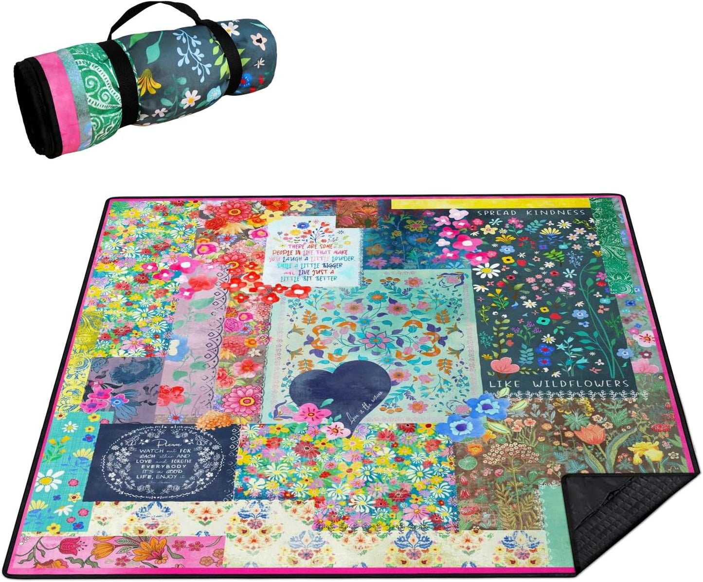Manta picnic impermeable 80x80pulg 3 capas plegable