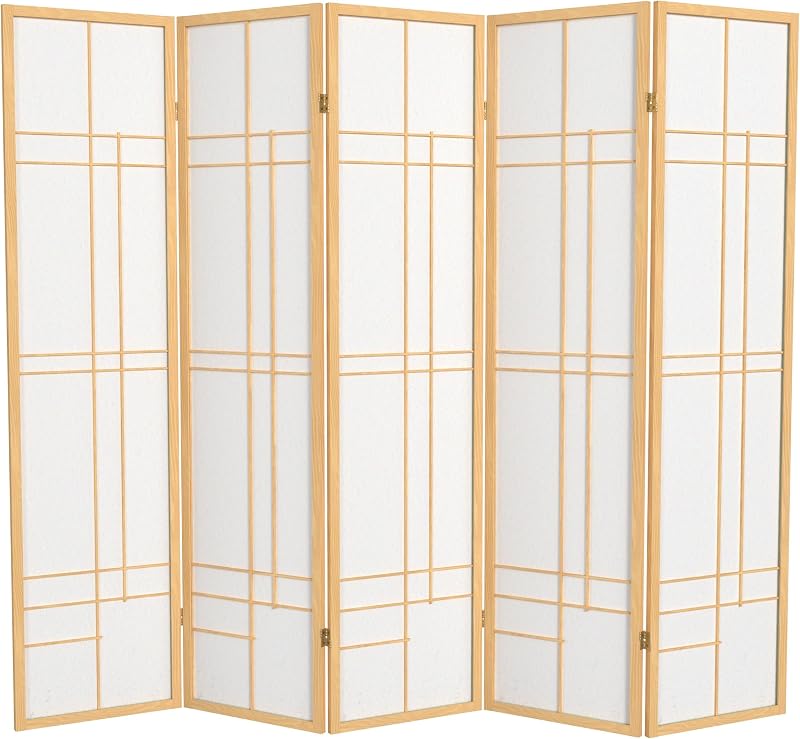 Pantalla Eudes Shoji 6ft natural 5 paneles