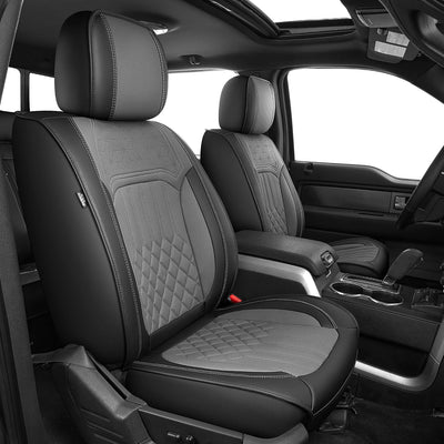 Fundas asiento Ford F150-F250 09-26 cuero sintético negro