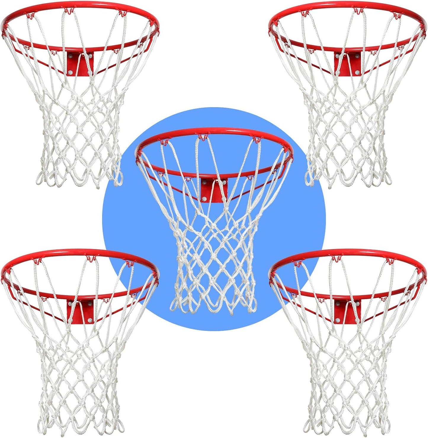 Red baloncesto exterior 12 bucles resistente clima