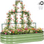 Cama jardín elevada galvanizada 6x3x1pie metal para plantas