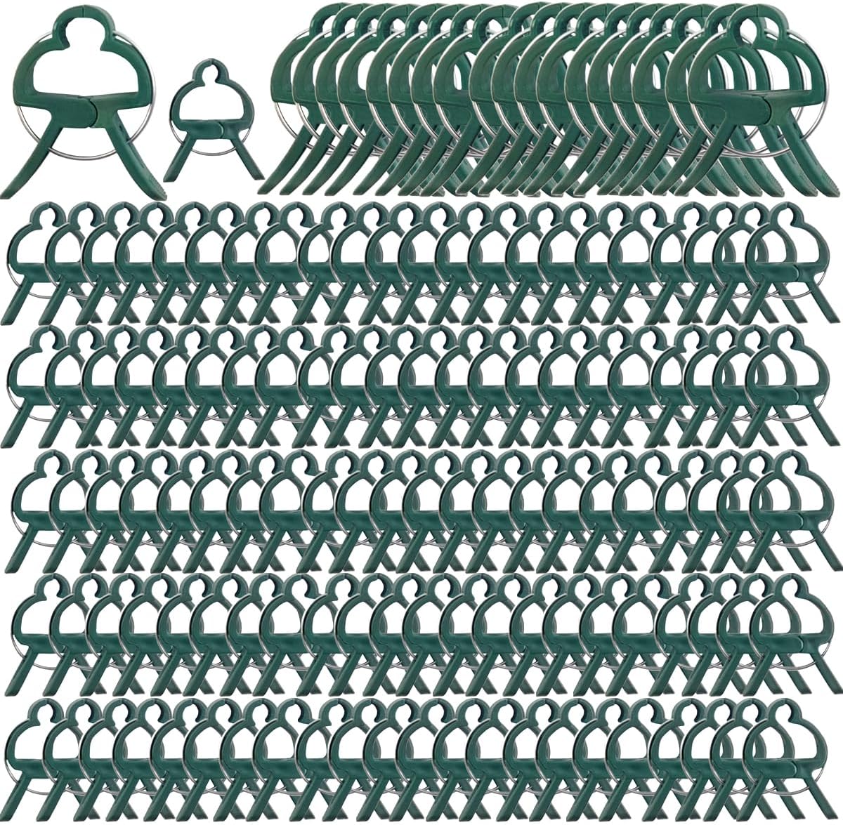 80 Clips Ajustables para Plantas Jardín Vid Tomates