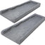 3 Pzas Bloques Deflectores Goma Bajante Gris