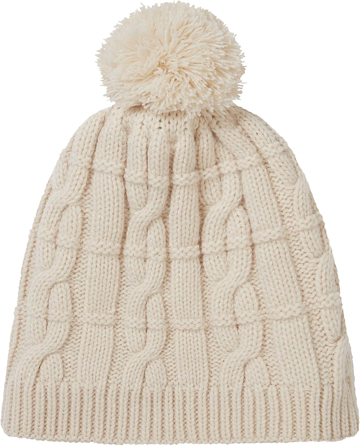 Gorro tejido bobble para clima frío unisex