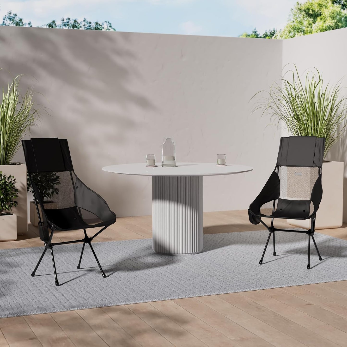 Silla campamento plegable respaldo alto Savanna