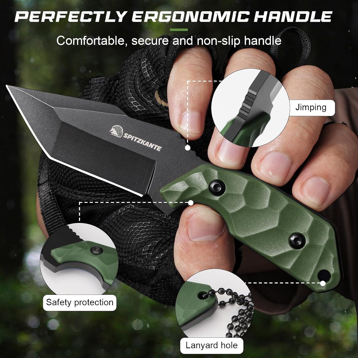 Cuchillo Tanto X-TAN-K con funda hoja 5Cr14MoV mango ABS