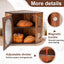 Panera de madera 2 capas para encimera y despensa