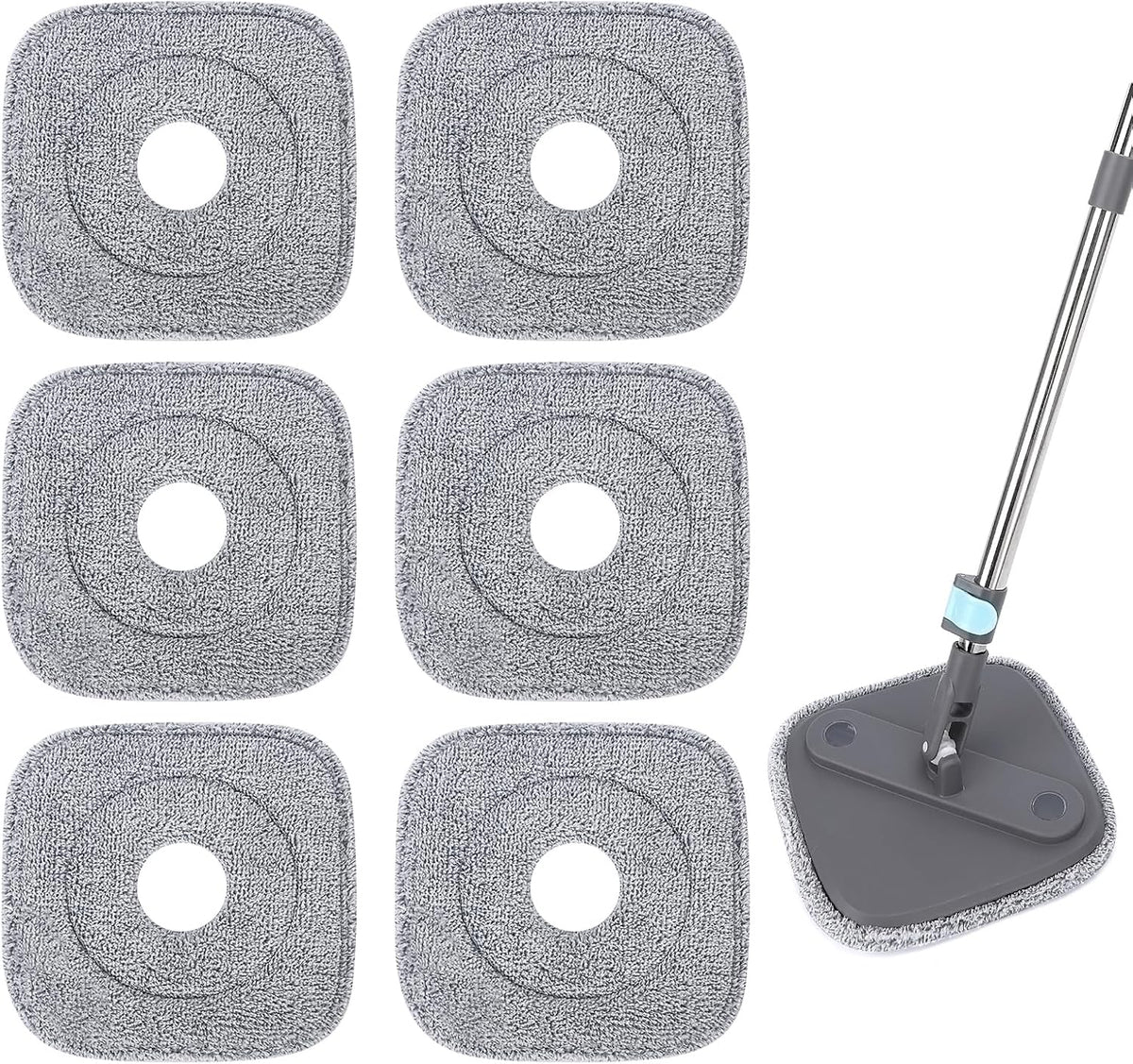 Almohadillas microfibra compatibles con mopas True Spin 9pulg set 6