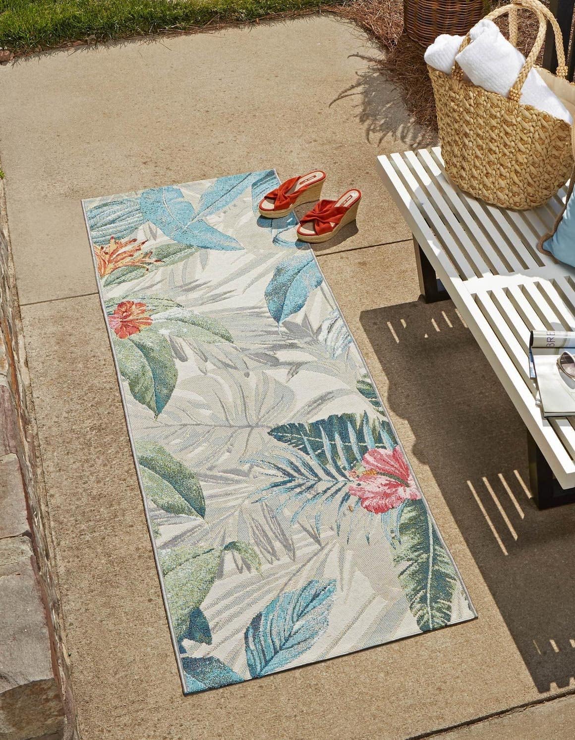 Alfombra área exterior Kula 2x7pulg x7x1pulg multicolor