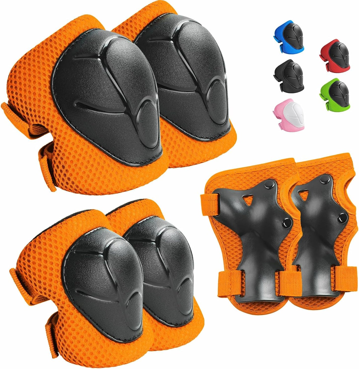 Set rodilleras coderas y protectores muñeca 3en1 para niños