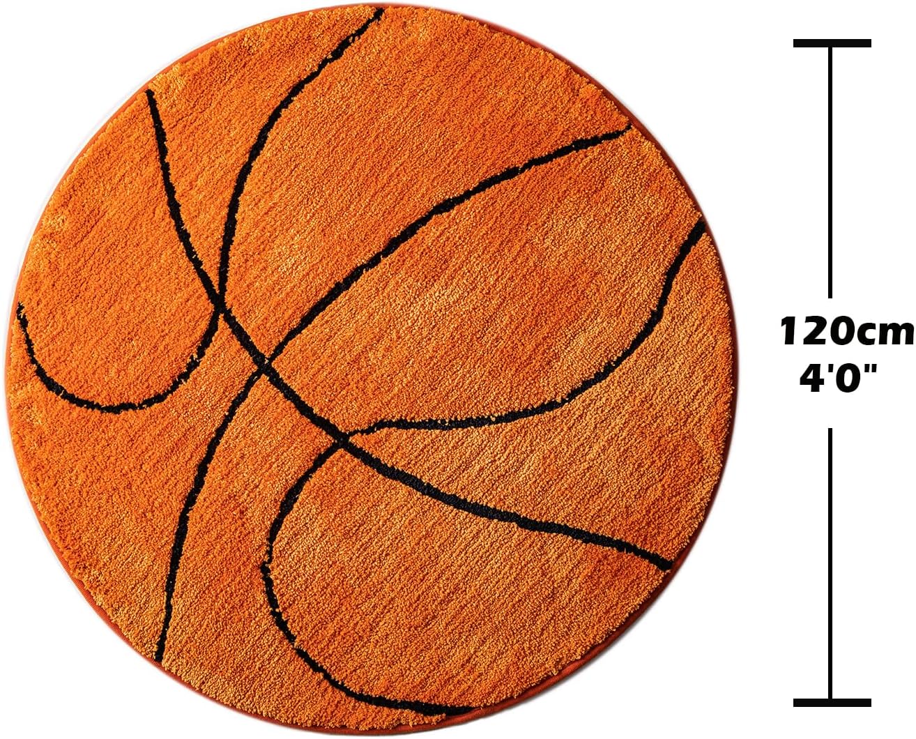 Alfombra deportiva baloncesto naranja 4ft dormitorio niños