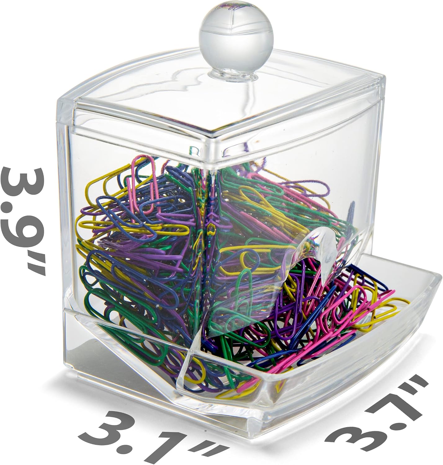 Soporte autodispensable 250 clips papel colores surtidos
