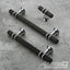 15 Manijas gabinete negro mate 3-3/4"