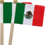 Banderas mexicanas 5x8pulg pack 12