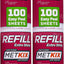 Pack 4 rollos pelusa 400 hojas