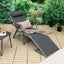 Tumbona aluminio plegable patio 8 respaldos tela secado