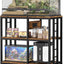 Soporte acuario metal 3 niveles 31.5x16.5pulg 20-29gal