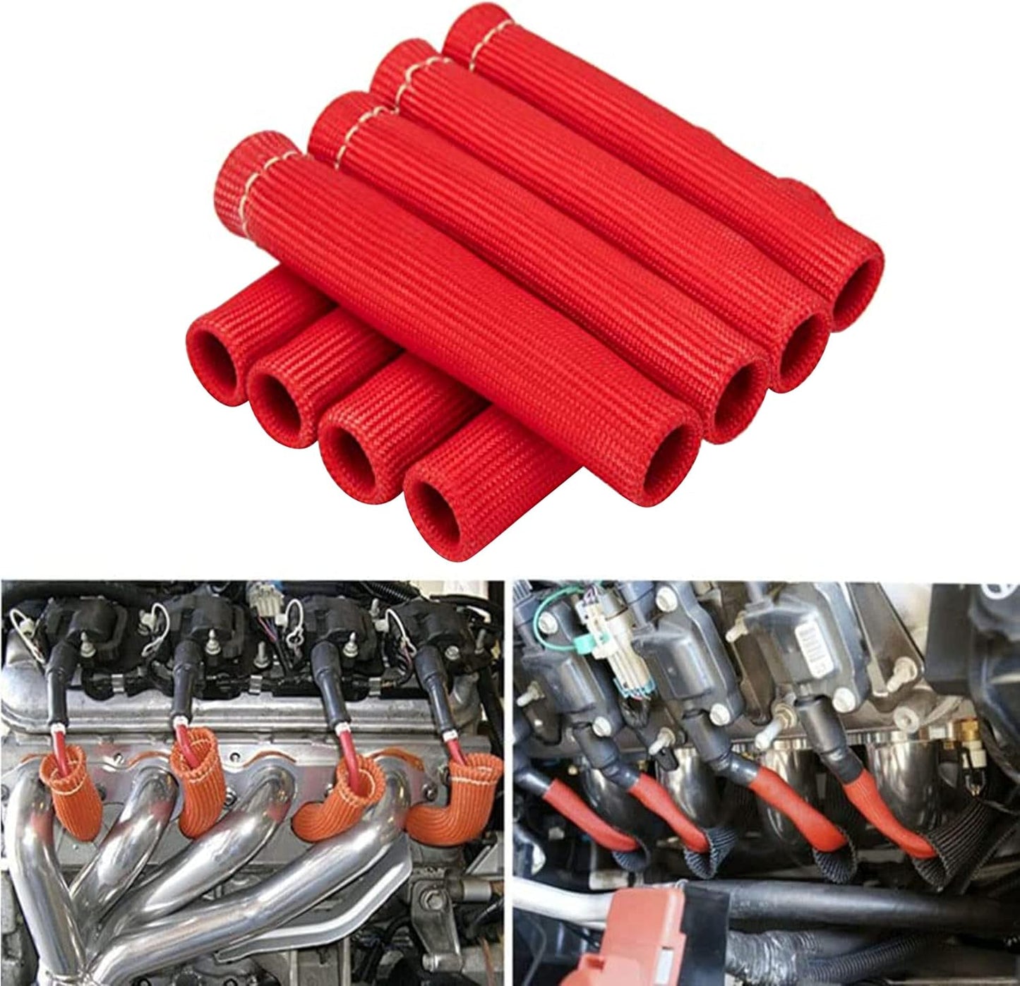 Protector térmico cable bujía 2500 pack 8 rojo