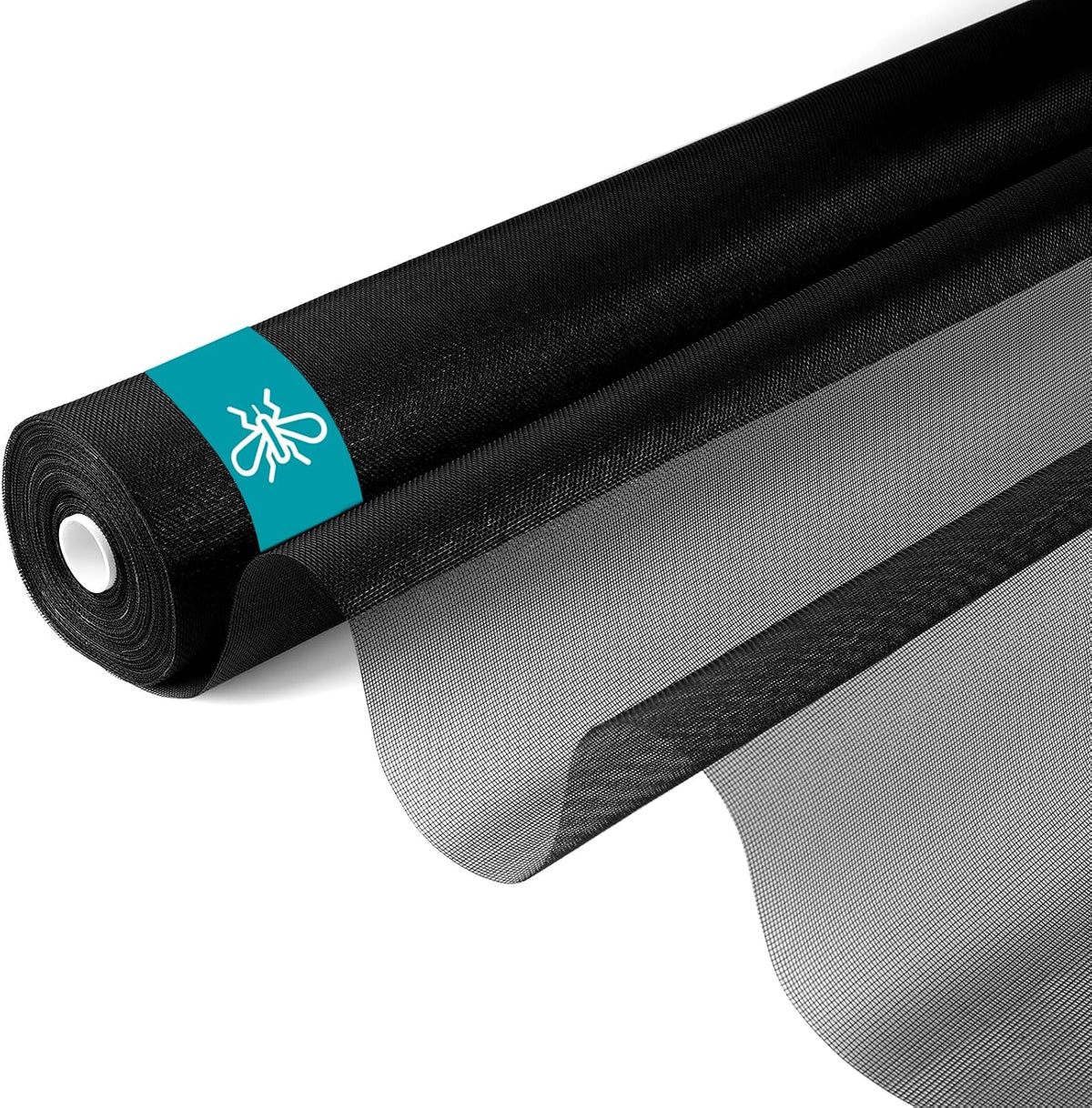 Pantalla ventana rollo malla fibra vidrio 48pulg x100ft negro